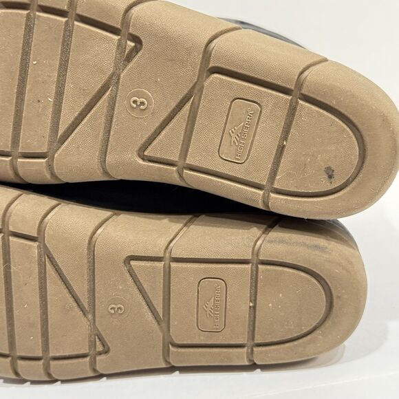 High Sierra Blaine Winter Snow Boots Waterproof Black with Leather Youth Size 3M - Picture 10 of 13